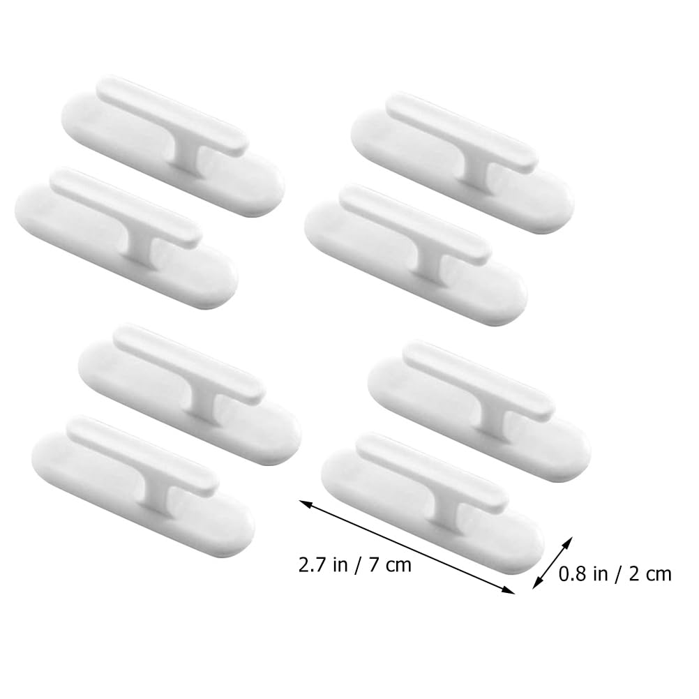 générique 8pièces Supports Adhésifs pour Cordon De Store Crochets Pratiques pour Rideaux Et Stores Installation Facile Et Retrait sans Trace