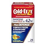 Cold-Eeze Plus Defense Natural Manuka Honey Lemon Zinc Lozenges, Homeopathic Cold Remedy, Shortens Common Cold Symptoms, Promotes Immune Health, Sambucus Nigra, Echinacea and Rose Hips, 25 Ct.