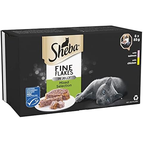 Sheba Salmon and Chicken Cat Food Trays Cover