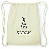 Maße 37x46,5cm JOllify Turnbeutel - Happy Birthday - für Sarah - Hut