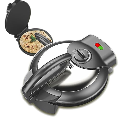 MáQuina EléCtrica Para Hacer Panqueques, MáQuina EléCtrica Para Desayuno, Indicador Led + Placas De CoccióN Antiadherentes, Para Hornear Crepes, Tortillas Chapati, Muffins