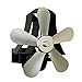 BIlinli Distributore di Calore a Camino a 5 Pale da Parete a Parete Distribuzione del Ventilatore Ecofan Silenzioso per Stufa a Legna