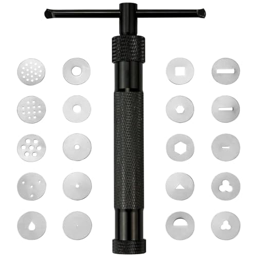 CZWESTC Stainless Steel Clay Extruder with 20 Pattern Discs by CZWESTC - Used condition - US$7.62