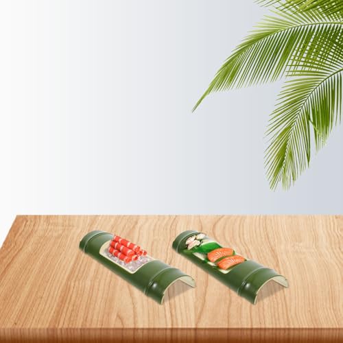 Bandeja de sushi decorativa para servir plástico miniatura 5