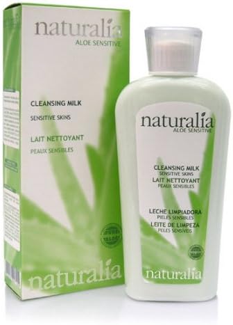 Naturalia Cleansing Milk With Aloe Vera For Sensitive Skin - Paraben Free. 250 Ml