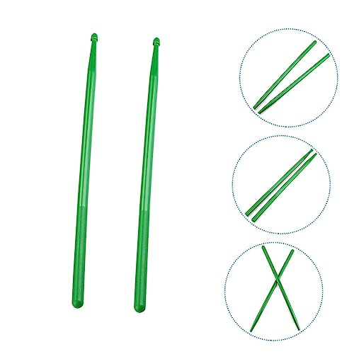 Par de Baquetas de Nylon para Percusión Verde miniatura 6