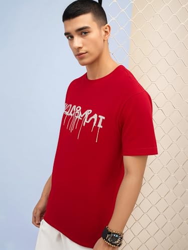 Image of Mack Jonney Oversized | Loose Fit | Half Sleeves 100% Cotton Round Neck Printed T-Shirt for Men-MACK208