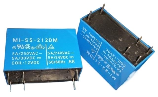 MI-SS-212DM (14F-2A-12V-5A) Relay 6 pins