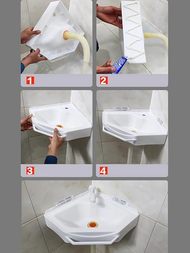 Lavabo de baño con tubo de agua incluido para renovar aseos mini 7