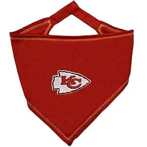 Pets First NFL Kansas City Chiefs TIE Bandana SmallMedium Dog Bandana Scarf Bib for Pet Cat Dog The Ultimate Game Day Party Bandana KCC 3550 S M