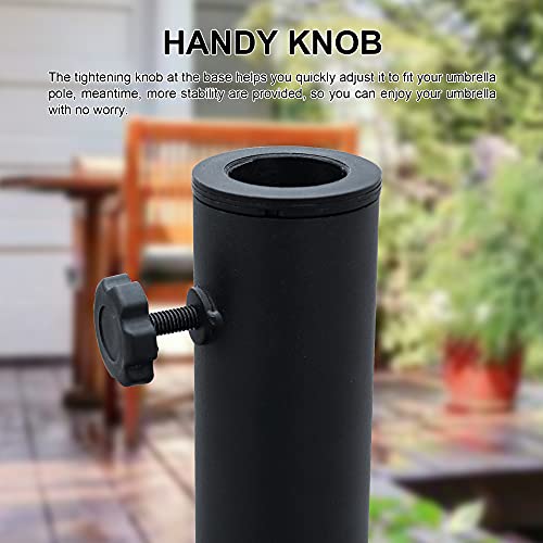 Sundale Outdoor SDUS-005 Umbrella Stand 42 Lbs Heavy Duty Square Steel Plate Stand Patio Umbrella Base thumb #6