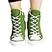 Handmade Hi-Top Sneaker Style Blue Slippers - Organic Cotton Winter Booties for Family Matching Outfits