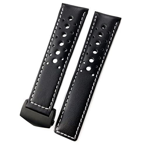 Bracelet en cuir de vachette pour TAG Heuer Carrera Monaco 21mm 22mm