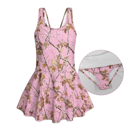 Traje de baño de una pieza para niñas TOADDMOS con tejido de alta elasticidad y secado rápido 3