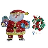 Masyrt Juego de guirnaldas de globos, colores brillantes, piel gruesa, decoraciones navideñas fáciles de abrir para la educación educativa de los niños