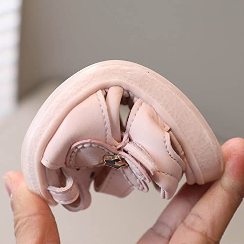 Baby Girl Boy Sandals Summer Outdoor Casual Beach Shoes with Flower Bowknot Non Slip Toddler First (Red, 6.5 Infant)3