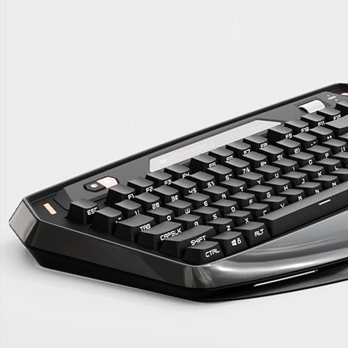 Image of ZORNHER MAX870 Wireless Mechanical Gaming Keyboard,80% Black Custom Creamy Sound Keyboard with Shine Through PBT Keycaps,Pre-lubed Linear Switches,Hot-Swappable,RGB Backlit,2.4GHz /USB-C /BT5.0
