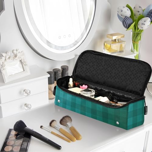 Bolso de viaje para herramientas capilares y alfombra resistente al calor, organizador de gran capacidad para planchas, rizadores y otros utensilios miniatura 7