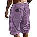 Beach Shorts for Men Fashion Vacation Cruise Clothes Quick Dry Summer Casual Shorts Cotton Funny Resort Wear Purple 5XL