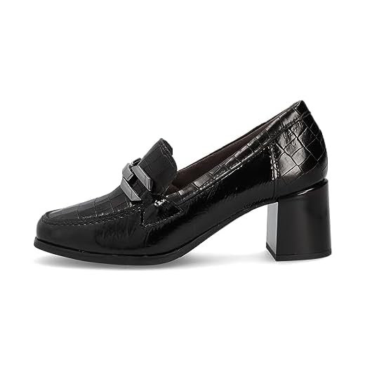 PITILLOS - 5402 Negro - Zapato de Piel, con tacón, Suela de Goma, para: Mujer Color: Negro Talla:39