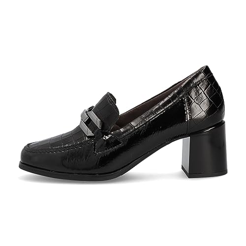 PITILLOS - 5402 Negro - Zapato de Piel, con tacón, Suela de Goma, para: Mujer Color: Negro Talla:37