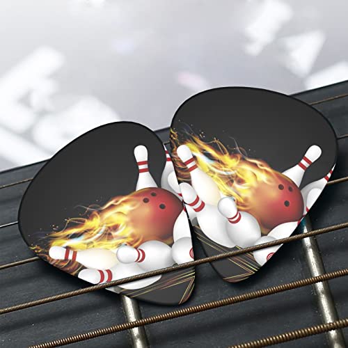 Jeu de 12 médiators de guitare boule de bowling pour guitare acoustique, guitare électrique, contrebasse, ukulélé - Les Beatles, Paul McCartney, John Lennon, RIngo Starr, George Harrison Jeu de 12 médiators de guitare boule de bowling pour guitare acoustique, guitare électrique, contrebasse, ukulélé – Image 8