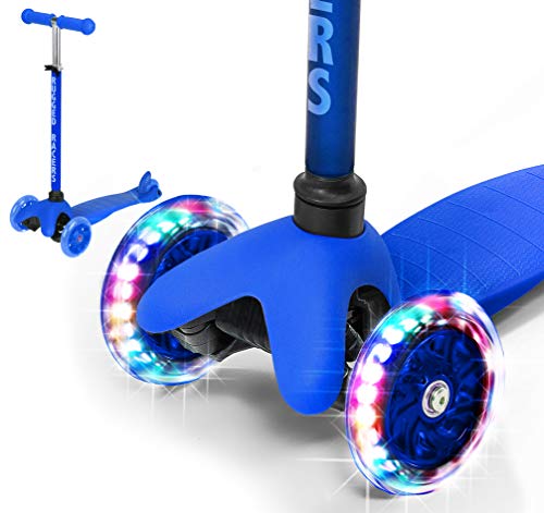 Rugged Racers Dark Blue Kick Scooter for Boys & Girls 3 Wheel Scooter