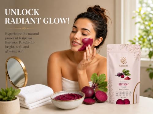 Image of 100% Pure & Natural Beetroot Powder | Rich in Iron & Antioxidants | For Glowing Skin, Pink Lips & Healthy Hair | Herbal & Chemical-Free | 100g