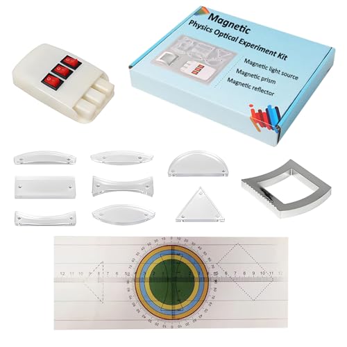 Kit d'enseignement optique et physique avec triple source laser et prismes pour labo