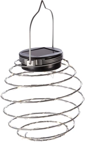 Galix Lot de 2 suspensions spirale solaire 16 LED