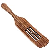 Wooden Spatula for Cooking, 12.2' Acacia Wood Slotted Spatula with Long Handle, Non-Stick Kitchen Turner for...
