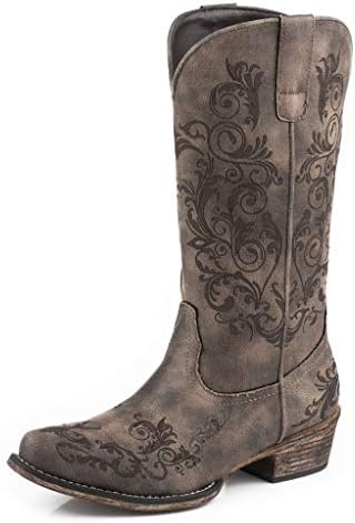 Roper Womens Tall Stuff Boot, Brown, 9