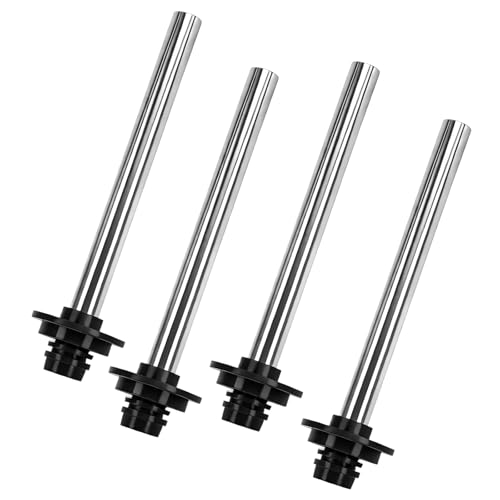 4 Pcs Universa Bar Sink Overflow Pipe, Stainless Steel Bar Sink Drain Overflow Stopper Fittings for Kitchen Commercial 1', 1-1/4', 1-1/2' Drain