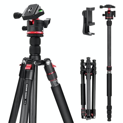 NEEWER Carbon Fiber Travel Tripod & Monopod