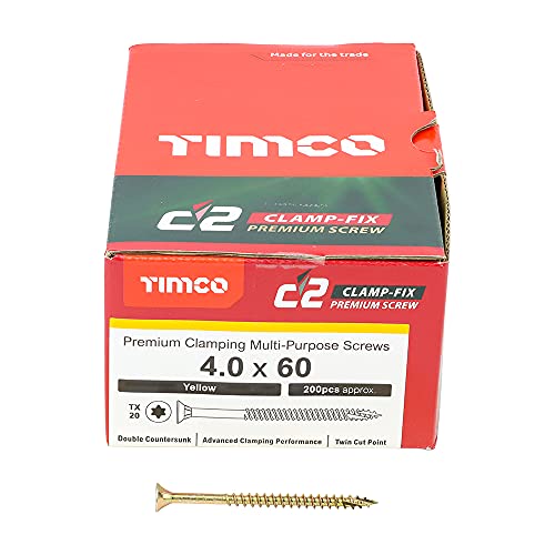 Vis Torx multi-usages 4,0 x 60 pour assemblage de meuble et bois