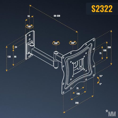 Support mural TV pour supprimer les reflets et optimiser l'angle de vision de votre écran - 7