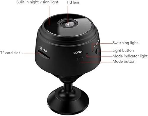 Miniatura 6 de Cámara de seguridad inalámbrica mejorada 1080P HD  Alertas de movimiento inteligentes, control remoto con aplicación, visión nocturna portátil,