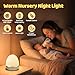 Egg Light for Nursery, 10 Brightness+10 Colors Egg Night Light for Baby Nursery Lamp, Touch+Remote+3600mAh Rechargeable Lamp, Soft Warm Light for Breastfeeding 0.5/1h Timer & Portable, New Baby Gift