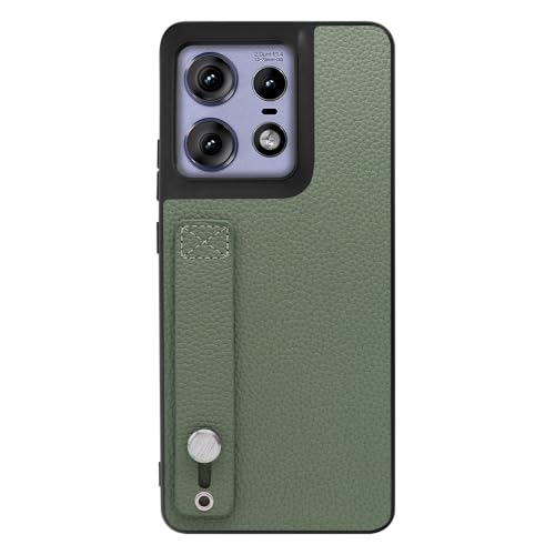 LOOF HOLD-SHELL �{�v ���U�[ �x���g�t�� �X�}�z�P�[�X for motorola edge 50 pro / 50s pro �p �P�[�X �J�o�[ �X�g���b�v�z�[�� �����h�~ �V���v�� �ϏՌ� ���^ �y�� leather [�_���O���[��]