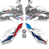 ステッカープロテクター に適合するBmw S1000R S 1000 R S1000 R タンクパッド膝デカールオートバイフェアリングエンブレム 2021 2022 S1000r アクセサリー (Color : B)