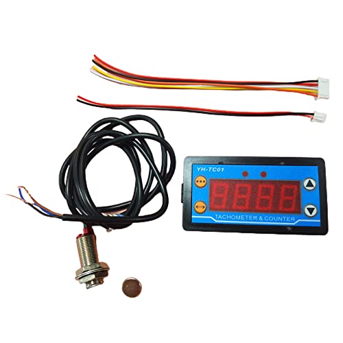 Hour RPM-Meter Tachometer-Timer 4-Digit Counters Counter Timer-Accumulator Digital Working Gauge Tools Proximity