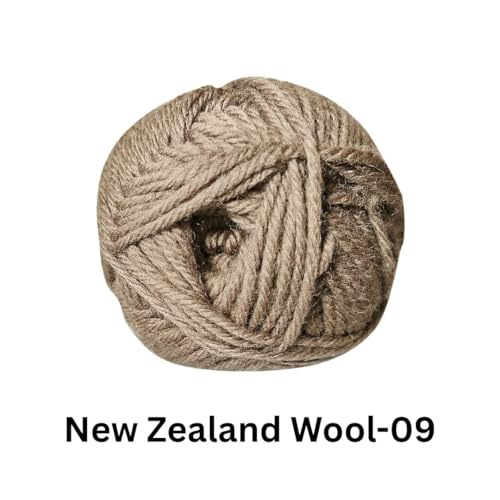 Image of VCR Taupe Grey Chunky Wool Yarn, 100 Grams, Hank, 196 Meters, 100% New Zealand Wool Knitting Yarn, Soft Crosia Thread Suitable for Baby Blankets & Booties Pack of 1