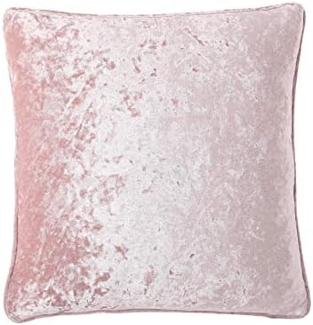 Morgan Home Decorative Throw Pillow Cushions Cover, Solid Velvet Plush, for Sofa Couch or Bed - 18 x 18 inches, 1 PC