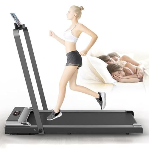 Caminadora plegable eléctrica 2 en 1 con control remoto