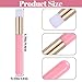 100 Pieces Lash Brushes for Cleaning, Lash Shampoo Brushes Eyelash Extension Cleansing Blackhead Removing Brush Nose Pore Deep Cleaning Facial Cleansing Brush (Pink, 3.8Inch)