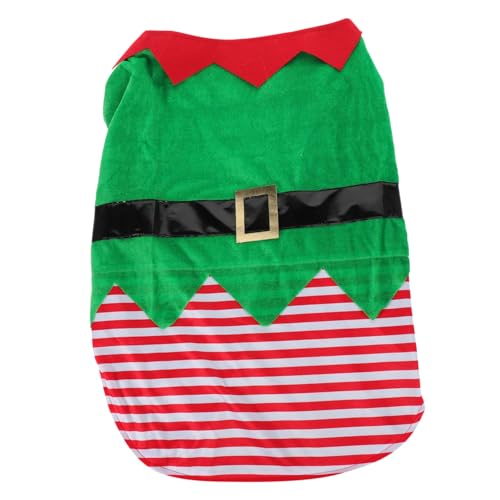 Totority Disfraz de Perro transformable pequeño Disfraces de Mascotas de Navidad Ropa de año Nuevo Mascota Fiesta Abrigo navideño para Mascotas Preciosa Ropa para Mascotas Terciopelo Verde