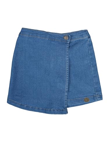 Image of KiddoPanti Girls Denim Over Lap Shorts