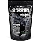 Survival Grocery® Freeze Dried Blueberries – Gluten-Free, Unsweetened Blueberry Snack – Rich in Antioxidants, Vitamin C & Fiber – Long Shelf Life, Perfect for Smoothies, Oatmeal, Baking & On-the-Go Snacking (7 oz./1 Bag)