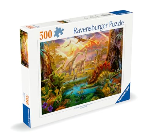 Puzzle 500 pièces La des dinosaures Ravensburger France - vue 3