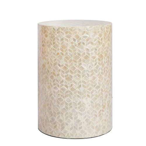 PEMAR Capiz Shell Cylinder Table